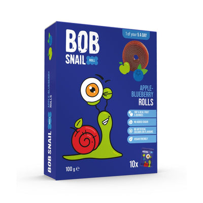 Bob Snail Apple-Blackcurrant Fruit Rolls 100g - 100% Fruit