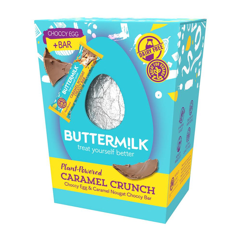 Caramel Crunch Choccy Egg with Caramel Nougat Snack Bar 180g