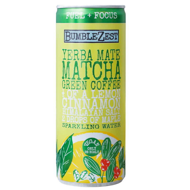 Fuel & Focus: Sparkling Yerba Mate Matcha Green Coffee (v) 250ml