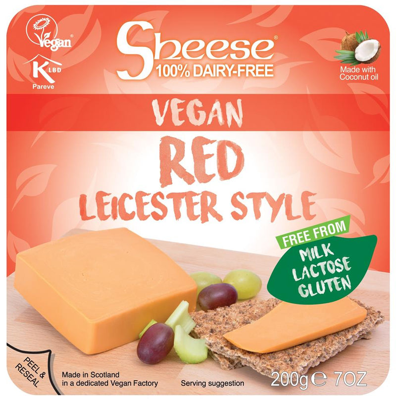 Red Leicester Style Dairy Free Sheese 200g