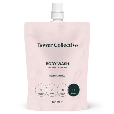 Coconut & Orchid Bower Natural Body Wash Refill 400ml