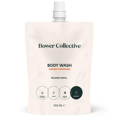 Orange & Mandarin Bower Natural Body Wash Refill 400ml