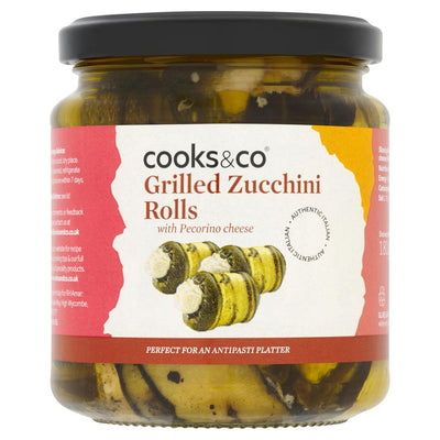 Cooks & Co Grilled Zucchini Rolls with Pecorino Cheese 280g