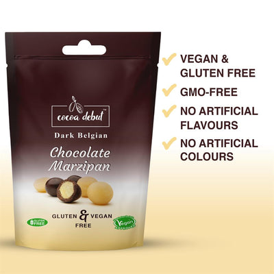 Vegan & Gluten Free Dark Belgian Chocolate Marzipan 45g