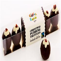 Organic F/T Christmas Pudding Truffles 115g