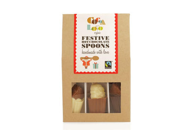 Organic F/T Hot Chocolate Spoon Gift Set 115g