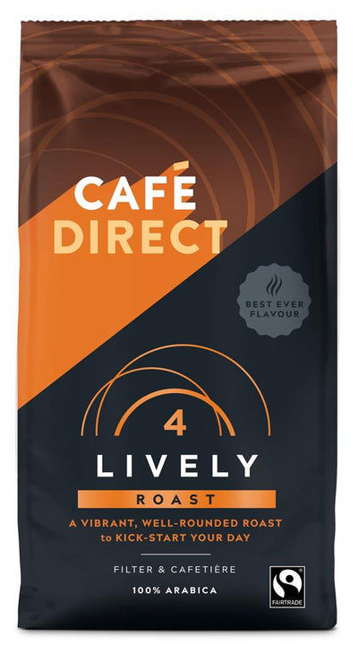 Lively Roast Strength 4 Fairtrade Ground Coffee 227g