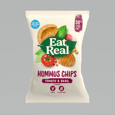 Eat Real Hummus Chips Tomato Basil 135g