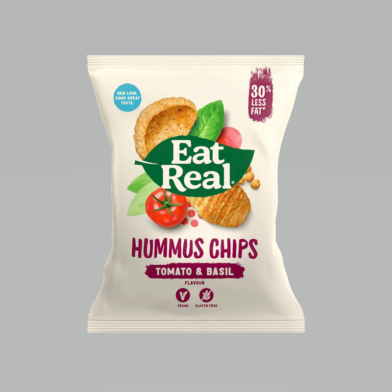 Eat Real Hummus Chips Tomato Basil 45g