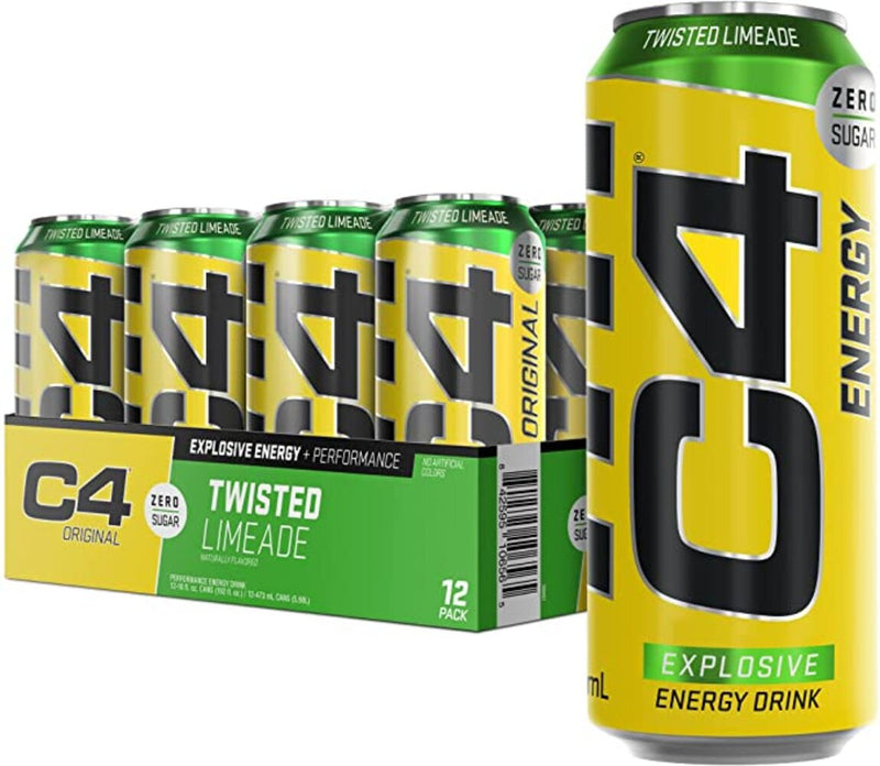 C4 Energy Twisted Limeade. Order 12 x cans for a case.