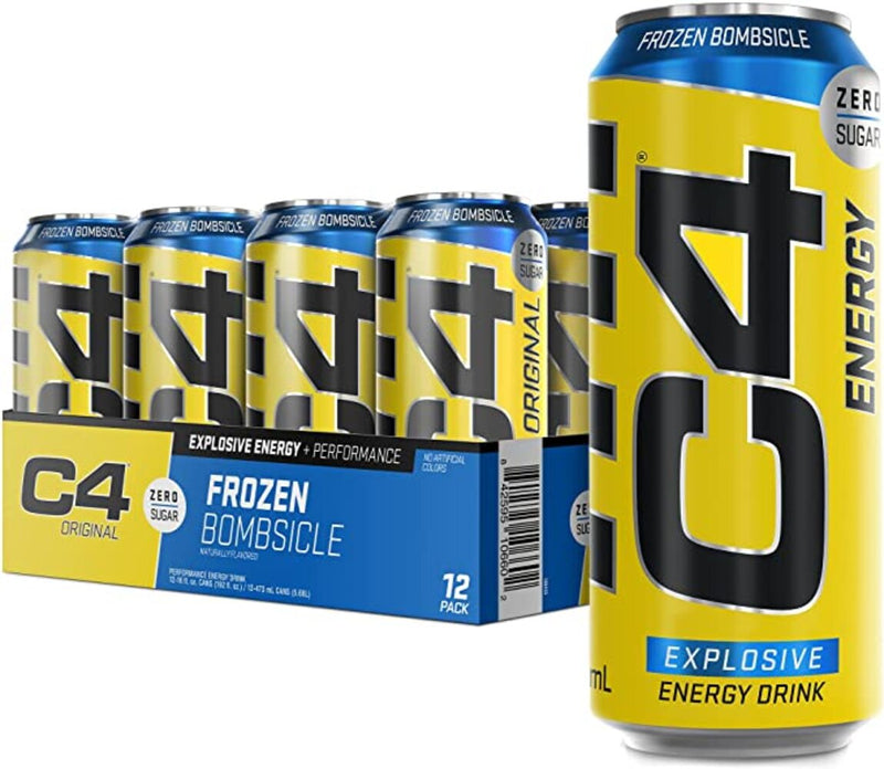 C4 Energy Frozen Bombsicle. Order 12 x cans for a case.