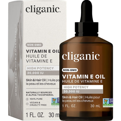 Cliganic Pure Non-GMO Vitamin E Oil 1oz
