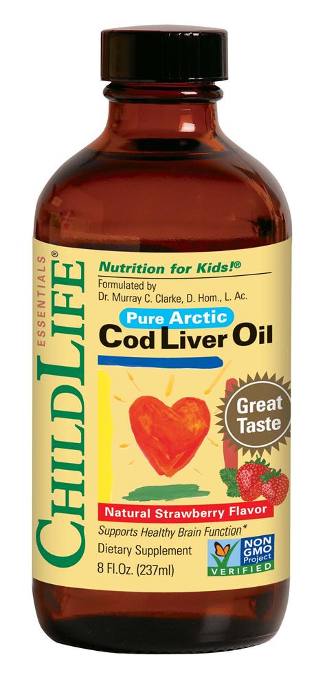 ChildLife Essentials Cod Liver Oil Strawberry 240ml