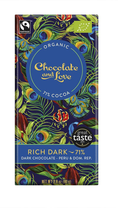 Rich Dark Organic/Fairtrade dark chocolate 71%