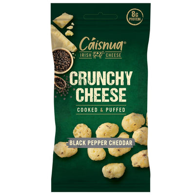 Caisnua Black Pepper Cheddar Crunchy Cheese Cooked and Puffed 20g