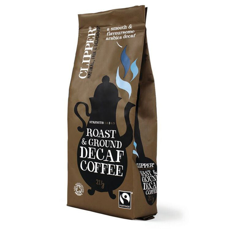 Clipper Fairtrade Organic Decaffeinated Style Roast & Ground 227g