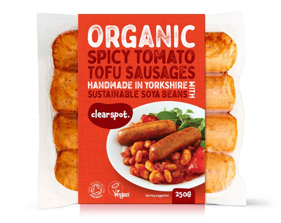 Organic Spicy Tomato Tofu Sausages 250g