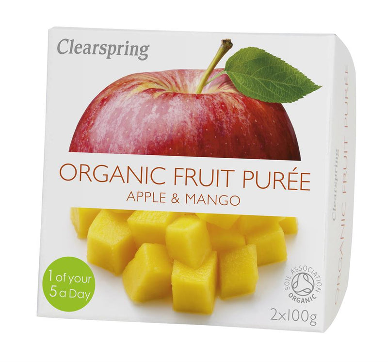 Organic Fruit Puree Apple/Mango (2x100g)