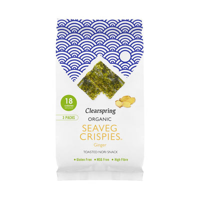 Organic Seaveg Crispies Multipack Ginger 12g