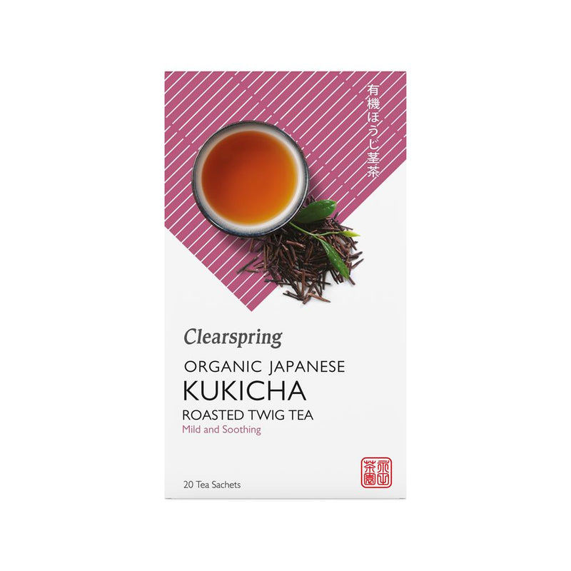 Organic Japanese Kukicha Roasted Twig Tea - 20 bags