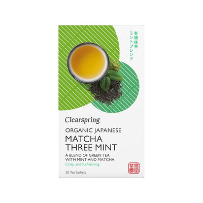 Organic Japanese Matcha Three Mint 20 Teabags