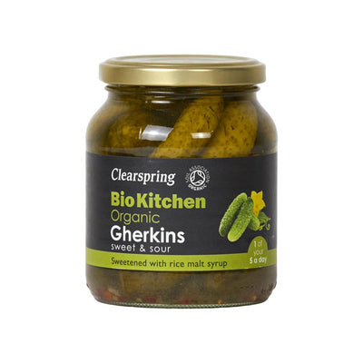 Organic Gherkins Sweet & Sour 350g