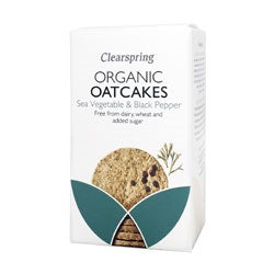 Organic Scottish Oatcakes Sea Veg & Black Pepper 200g