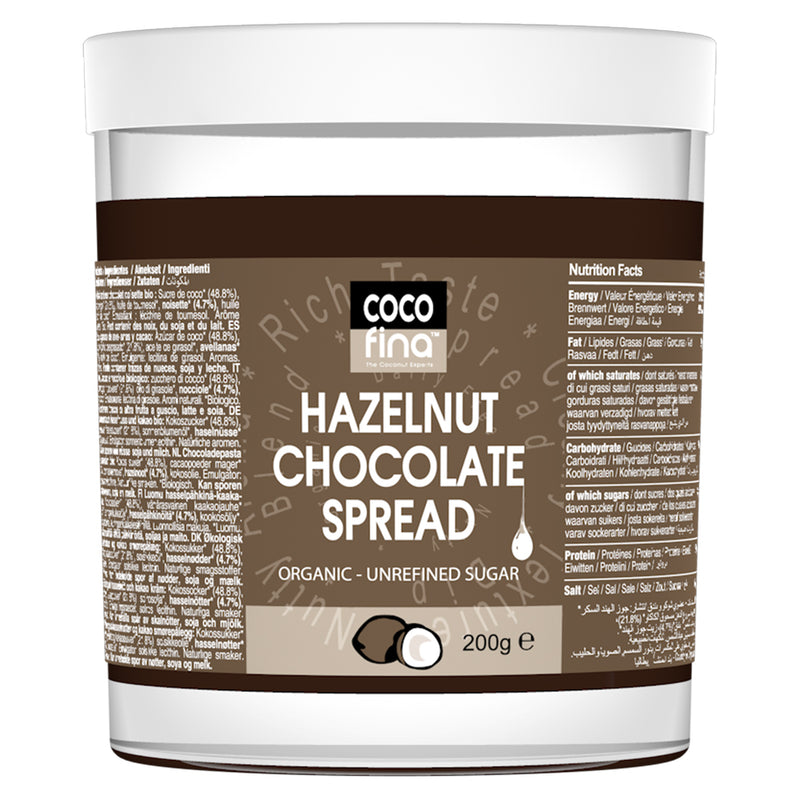 Cocofina Organic Hazelnut Chocolate Spread 200g