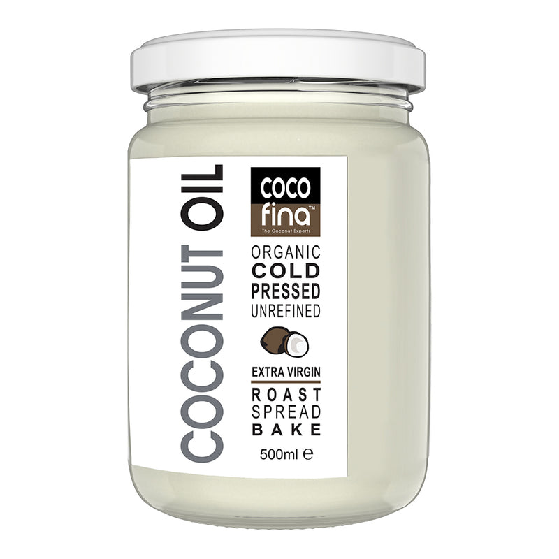 Organic Coconut Oil in 500ml Glass Jar