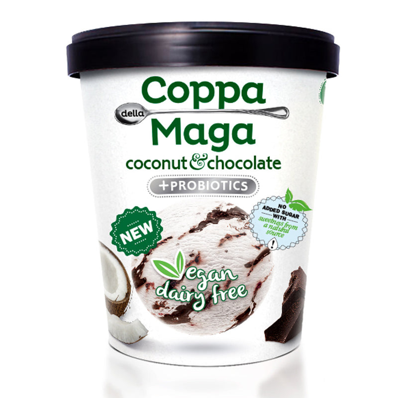 Vegan Coconut & Chocolate Ice Cream with added probiotics 475ml