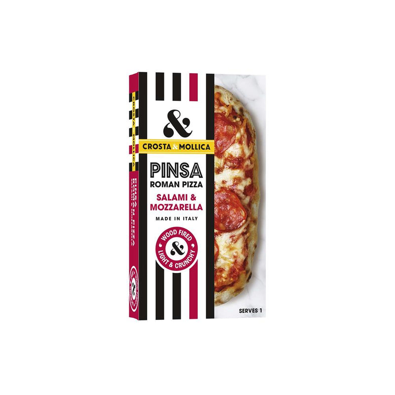 Crosta & Mollica Salami & Mozzarella Pinsa Pizza 160g