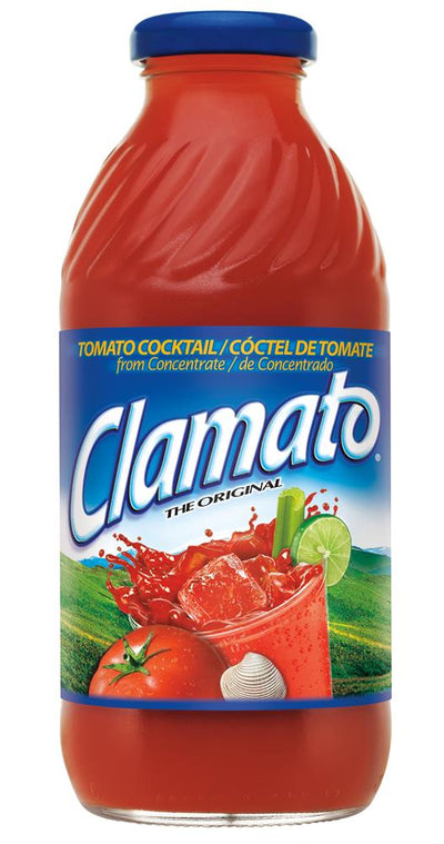 Clamato Tomato Cocktail Glass Bottle 473ml