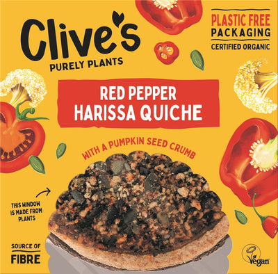 Clive's Organic Red Pepper Harissa Quiche 380g