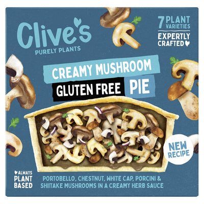 Clive's (Non Organic) Gluten Free Creamy Mushroom Pie 235g