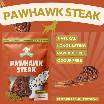 Chef Woof PAWHAWK STEAK Natural Dog Treat