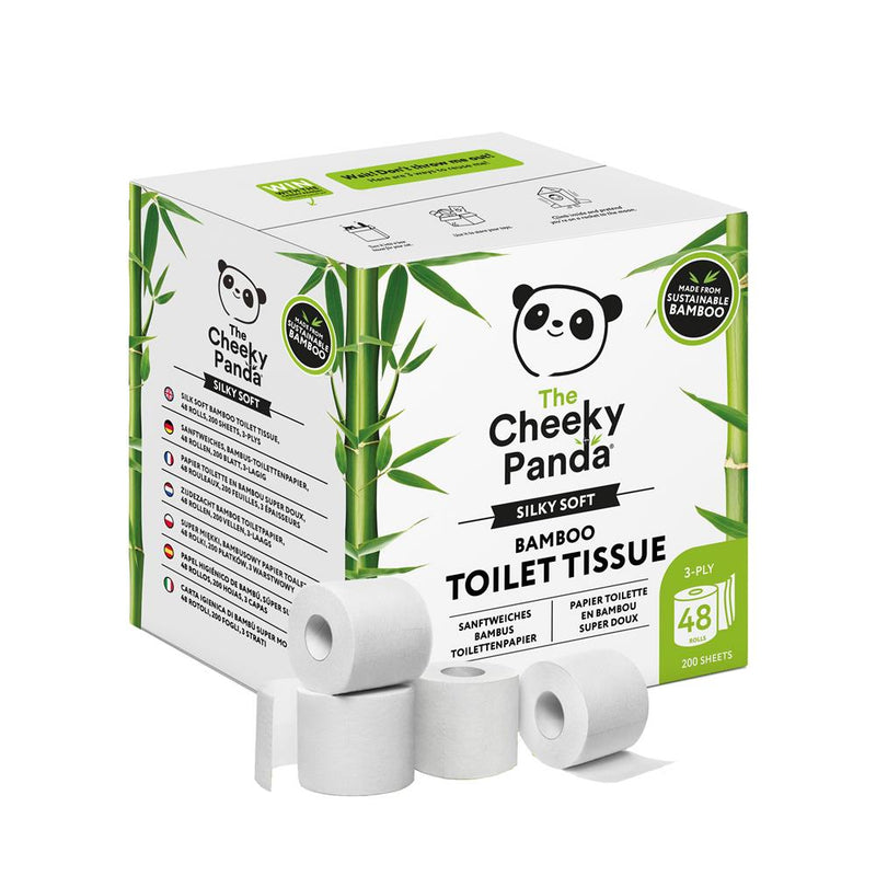 The Cheeky Panda Plastic Free Toilet Tissue 48 Rolls