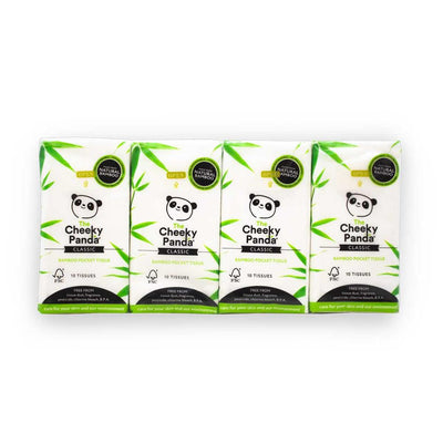 The Cheeky Panda's Bamboo Classic 8 Pack Pocket Tissues