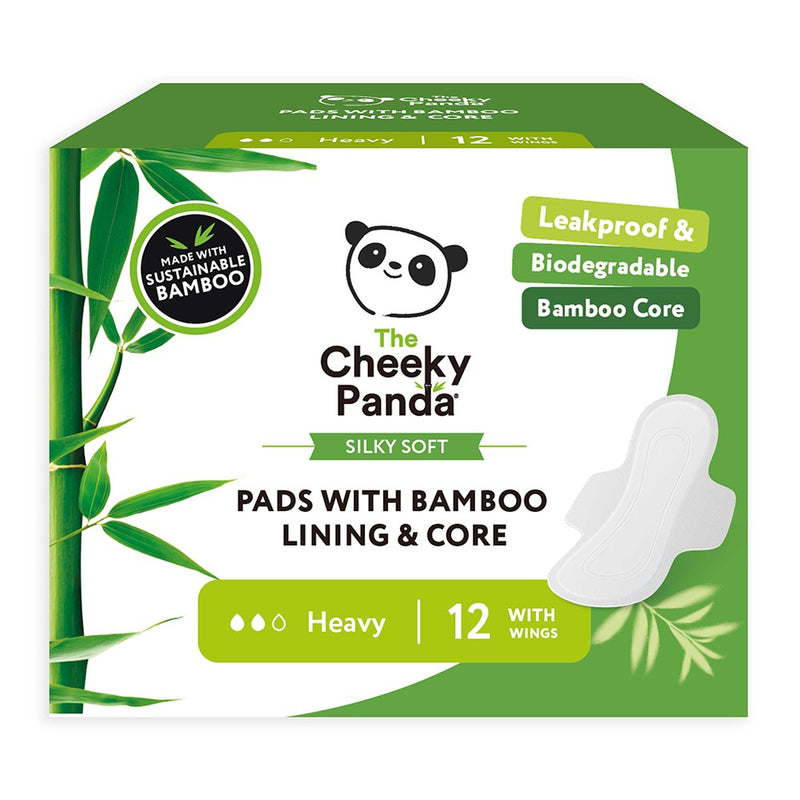 Biodegradable bamboo liner and core heavy pads