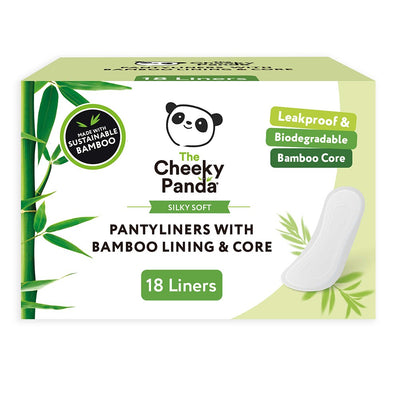 Biodegradable bamboo liner and core pantyliners