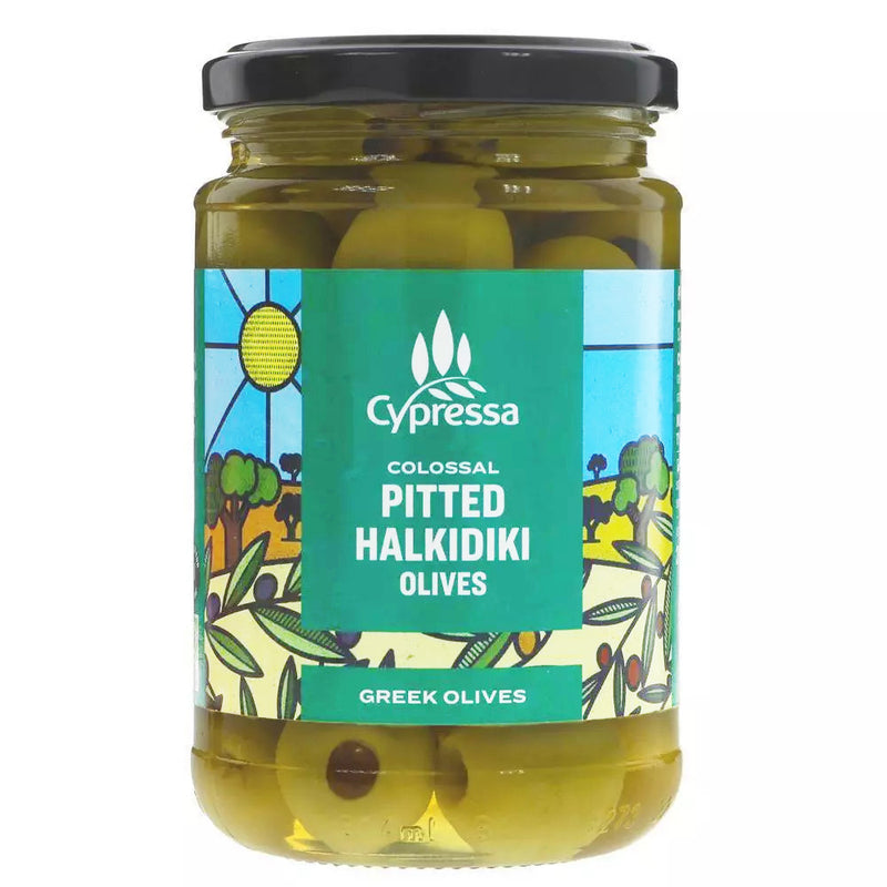 Pitted Colossal Halkidiki Olives in Brine 315g