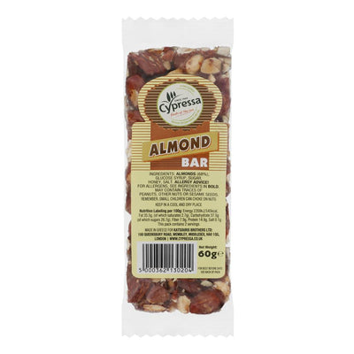 Cypressa Almond Bar 60g