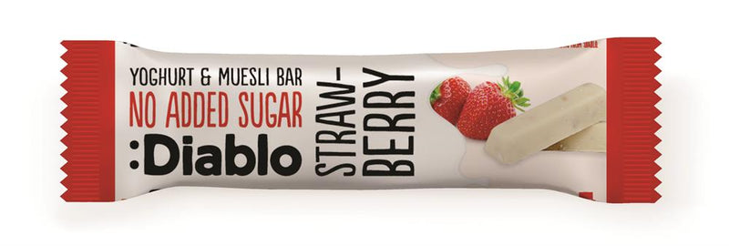 Diablo Yoghurt coated Strawberry Muesli Bar 30g