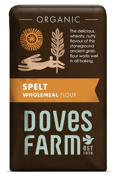 Organic Spelt Wholemeal Flour 1kg