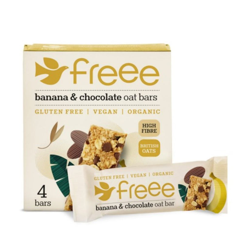 Organic Banana 70% Cocoa Chocolate Wholegrain Oat Bar 4x35g