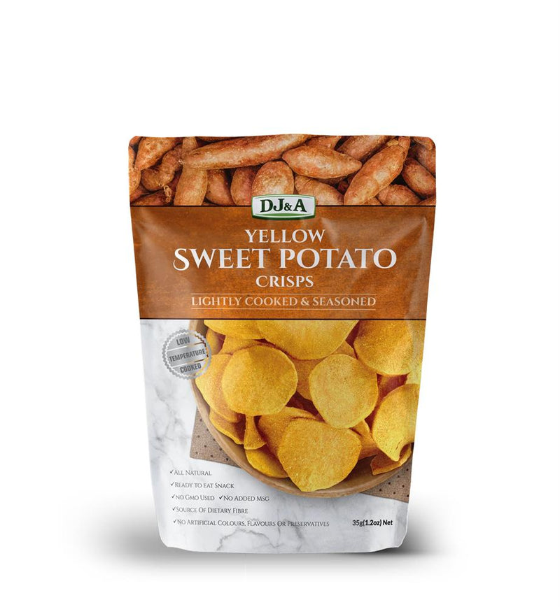 DJ & A Yellow Sweet Potato Crisps 55g