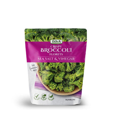 DJ & A Broccoli Florets Salt & Vinegar 25g