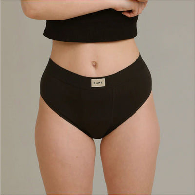 DAME Period Pant Hi Waist 10.Reusable leak-proof period pants with 4 layer fabric technology.