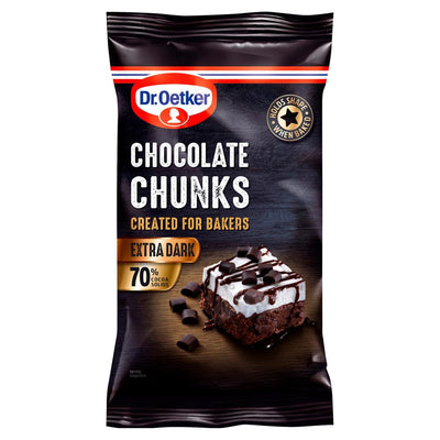 Dr Oetker Chocolate Chunks Extra Dark 100g