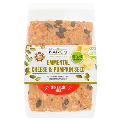 Organic Emmental Cheese & Pumpkin Seed Crispbread 200g