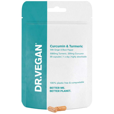 FREE DR.VEGAN Curcumin (200mg) & Turmeric (3300mg) 30 caps